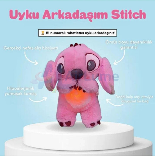 AirLumie™ -Nefes Alan Peluş Uyku Arkadaşım Stitch