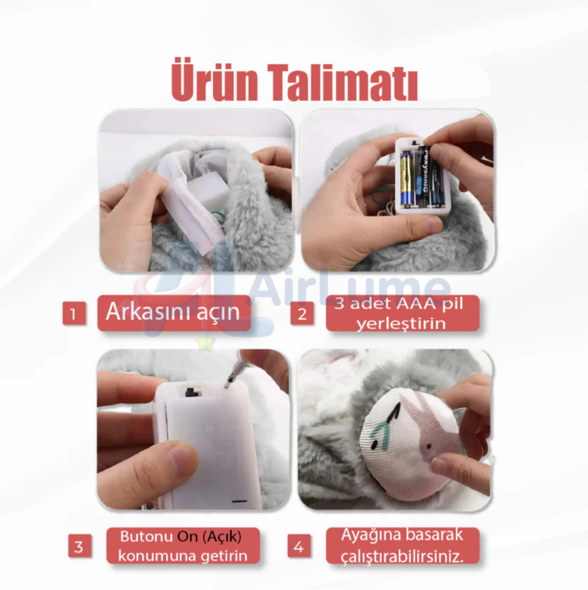 AirLumie™ -Nefes Alan Peluş Uyku Arkadaşım Stitch
