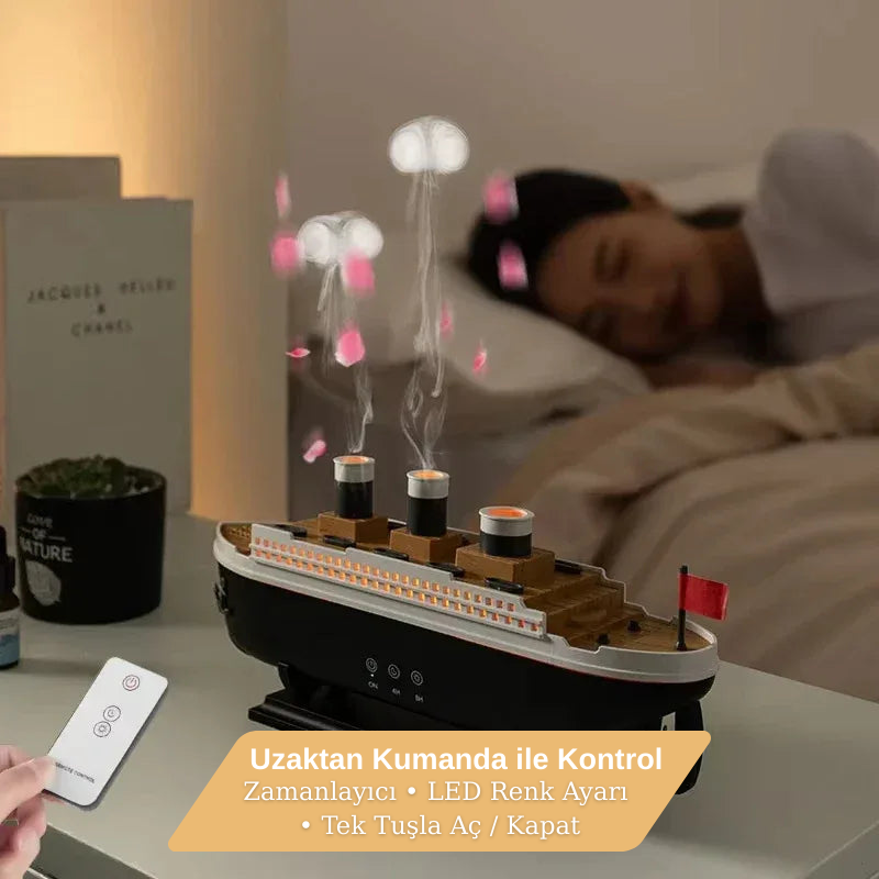 AirLumie – Titanic Gemi Tasarımlı LED Işıklı Hava Nemlendirici